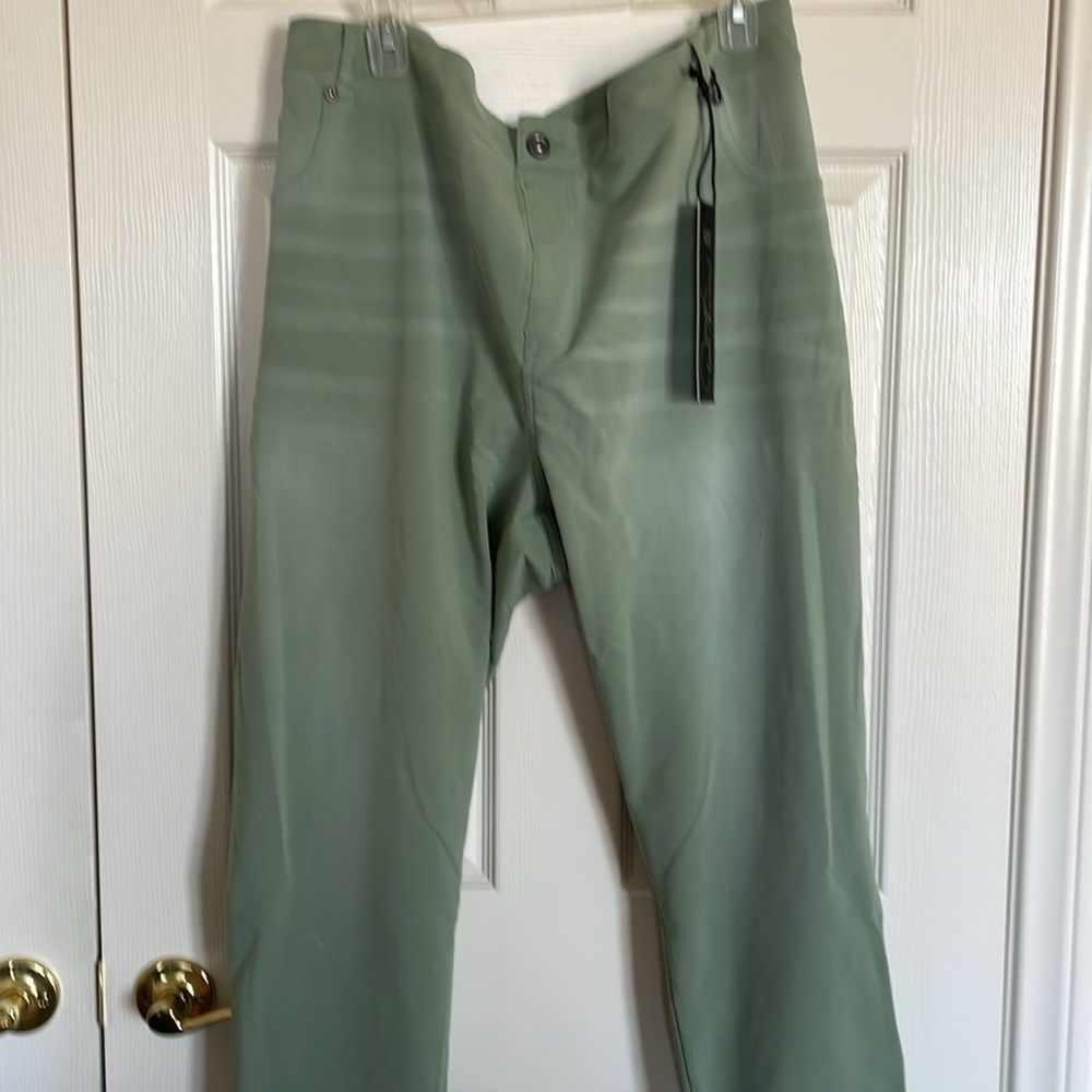 NEW! Diane Gilman Knit Flex STRETCH Skinny Jegging Jeans, Moss Green Size 5X/32W